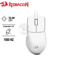 REDRAGON - K1NG M724 1K Hz Precisión Velocidad para Gamers Pro Blanco