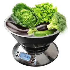 OEM - Balanza Digital Gramera Acero Inoxidable 5kg Temporizador Termómetro