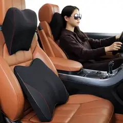 CARJOLLITY - Reposacabezas cojín lumbar ergonómico de lujo auto camioneta