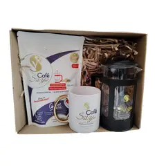 SILYU - KIT REGALO CAFETERA PRENSA FRANCESA MEDIO