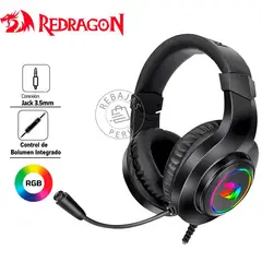 REDRAGON - Auriculares Hylas H260-RGB Sonido Envolvente con Micrófono