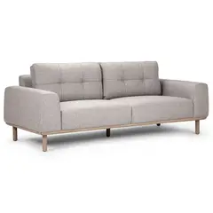 ROSEN - SOFA BIADA TELA 3 CUERPOS GRIS PERLA