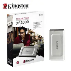 KINGSTON - Disco Sólido Externo XS2000 4TB - Plata - Portátil