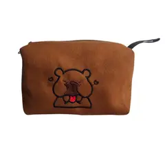 GENERICO - CARTUCHERA CAPIBARA CORAZON FELPA ANTIALERGICA