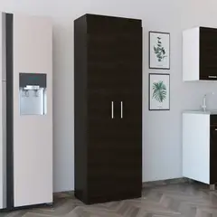 GENERICO - MUEBLE ALACENA MILANO WENGUE - ENVÍO ARMADO Y MELAMINA 18mm