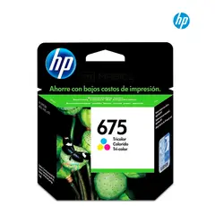 HP - Cartucho de Tinta 675 Tricolor CN691AL Original