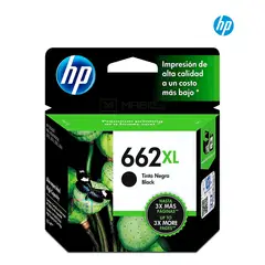 HP - Cartucho de Tinta 662XL Negro CZ105AL Original