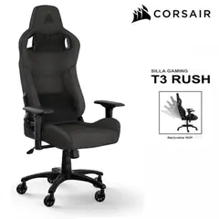 CORSAIR - Silla Gamer T3 RUSH Tela Carbon