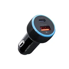 ARGOM TECH - CARGADOR DUAL PARA AUTO TIPO C - USB FORCE C1 36W