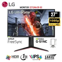 LG - Monitor 27GN65R-B de 27 Pulg 144HZ 1MS IPS FHD PIVOT Antirreflejo