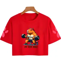 GENERICO - Polo Crops Capibara Gym Bro