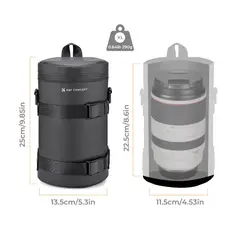 K&F CONCEPT - Bolso protector para lente - Talla XL -