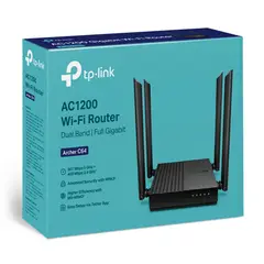 TP LINK - Router WIFI 5 , Gigabit Banda Dual , 2.4/5 GHz ,AC1200 - Archer C64