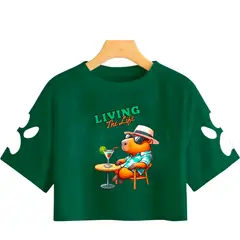 GENERICO - Polo Crops Capibara Living The Life
