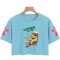 GENERICO - Polo Crops Capibara Living The Life