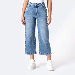 PIONIER - Pantalon Denim Stretch Brunelha