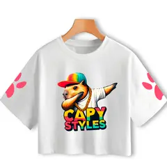 GENERICO - Polo Crops Capibara Capy Styles
