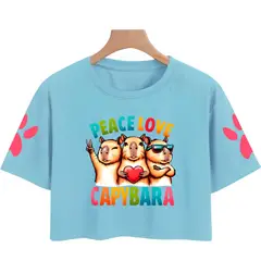 GENERICO - Polo Crops Capibara Peace Love