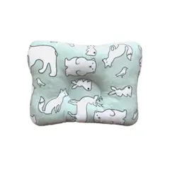 GENERICO - Almohada para Bebé Anti-Cabeza Plana - Osos Verdes