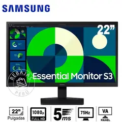 SAMSUNG - LS22D310EALXPE Monitor 22” Full HD VA HDMI 75Hz 5ms