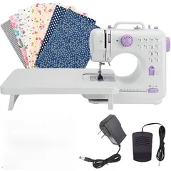 GENERICO - MÁQUINA COSER MULTIFUNCIONAL PORTÁTIL ELÉCTRICA 12PUNTADAS