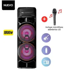 LG - TORRE SONIDO XBOOM RNC9 MULTI-BLUETOOTH KARAOKE STAR