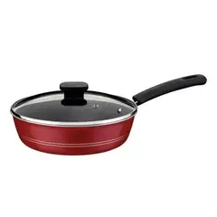 TRAMONTINA - Sarten Honda Con Tapa 24Cm Sicilia Rojo 20406724