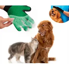 GENERICO - GUANTE QUITA PELOS PARA MASCOTAS COLOR VERDE