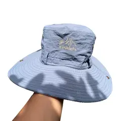KAST PE - Travellers Cinta Sombrero Safari de pesca - Gris Azulado