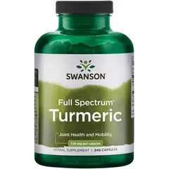 SWANSON - Cápsulas de Cúrcuma Premium - 720 mg - 240 unidades