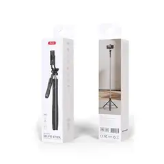 XO ACCESORIOS - Palo Selfie Tripode Xo SS15 Para Celular Go Pro 180cm Bluetooth -Negro