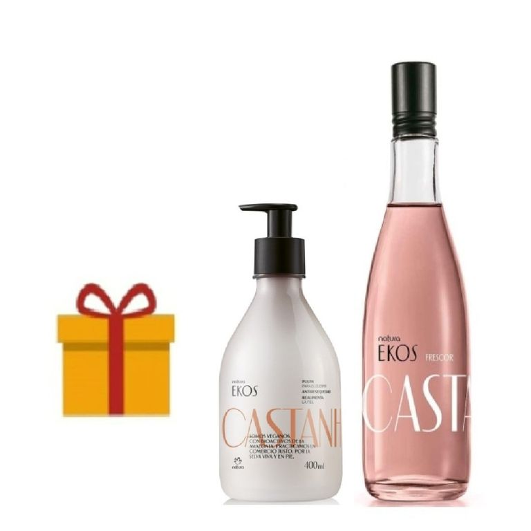 Kit Ekos castaña frescor 150ml y pulpa corporal y regalo