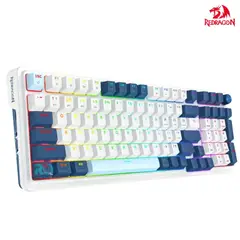 REDRAGON - Teclado EISA K686-RGB-PRO Wireless English WB WHITEBLUE