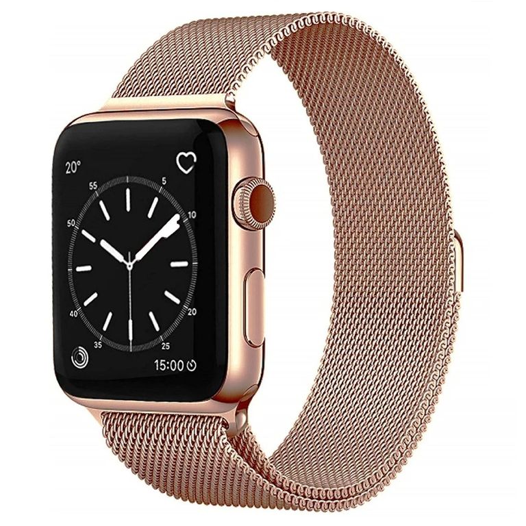 Correas Milanese Imantada para Applewatch 38-40-41mm Oro Rosa