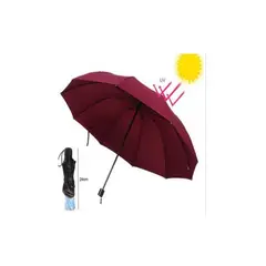 GENERICO - Sombrilla portátil para maleta bolso bolsillo - rojo