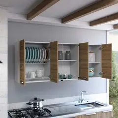 GENERICO - GABINETE TITAN 150 VIDRIO MIEL - ENVÍO ARMADO Y MELAMINA 18mm