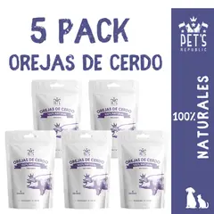 PETS REPUBLIC - Pack x5 Orejas de Cerdo