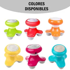 GENERICO - Masajeador Eléctrico Portátil A Pilas Y Corriente Directa - AMARILLO