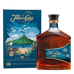 FLOR DE CAÑA - RON 12 AÑOS 750ML CON ESTUCHE