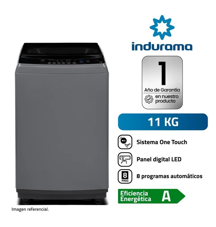 Lavadora Automática LRI-11DGR 11kg Gris Oscuro