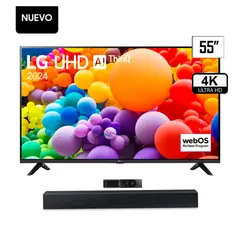 LG - TELEVISOR 55 4K SMART TV UHD 55UT7300 + SOUNDBAR