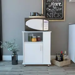 GENERICO - MODULO DE MICROONDAS ALBA BLANCO - ENVÍO ARMADO Y MELAMINA 18 mm