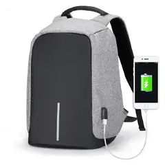 GENERICO - Mochila anti-robo para laptop puerto carga usb