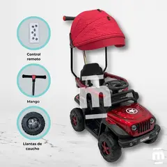 CONFORT KID'S - Correpasillo con Control Remoto ROWL Rojo