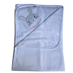 GENERICO - Manta de algodon con jacquard Blanco