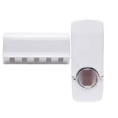 GENERICO - PORTA CEPILLO DE DIENTES CON DISPENSADOR DE PASTA DENTAL