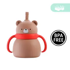 GENERICO - Vasito de Silicona para Bebé antiderrame modelo osito