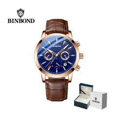 GENERICO - Reloj BINBOND para Hombre - Elegante - Cuero