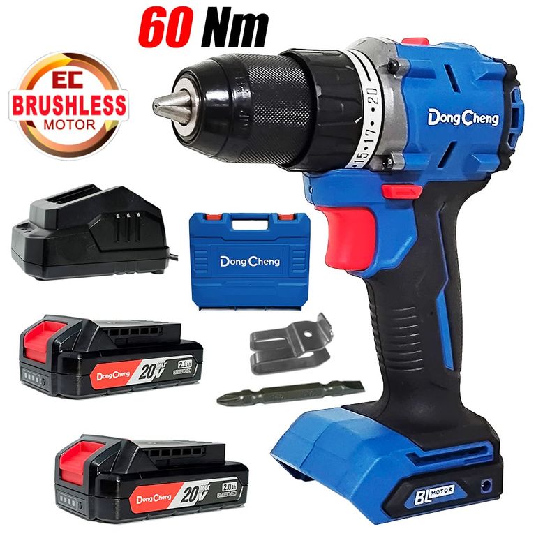 Taladro Atornillador Percutor Inalambrico ½ DCJZ2060iAM 20V 60Nm 2Bat x 2Ah Brushless