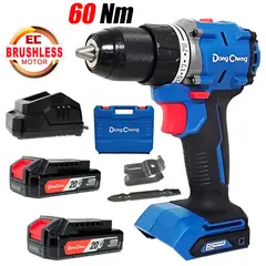 DONGCHENG - Taladro Atornillador Percutor 1 / 2" DCJZ2060iAM 20V 60Nm